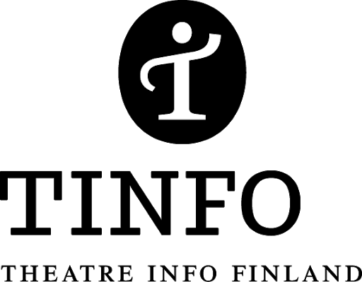 TINFO logo - name under a graphic of an i (denoting information) with a wavy line drawn across which turns it into a person, a dancer.