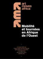 Cover for Mobility and Touring in West Africa publication - white text on a black background.