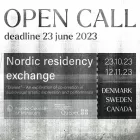 Open call - Nordic Residency Exchange