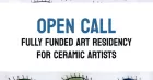 Fully funded art residency for ceramic artists.