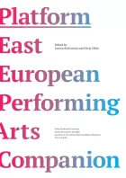 Cover for Platform: East European Performing Arts Companion. Very large title text, coloured with a red-blue gradient, on a white page.