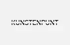 Kunstenpunt logo - name in caps and then a gap running through the middle, like someone has drawn an eraser through the centre of the word.