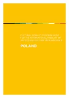 Cover for Poland Mobility Guide. White title text on an orange background with a thin rainbow strip running across the top.