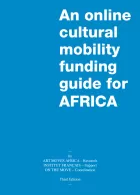 Cover for African Mobility Funding Guide. Simple title on a light blue background.